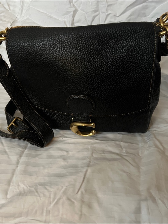 Coach Handbags - COACH May shoulder bag in black pebbled leather and gold hardware.